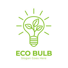 Leaf bulb eco Idea Logo design vector, Design Concept, Creative Symbol, Icon template