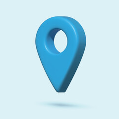 Realistic 3d Location map pin gps pointer marker. Vector