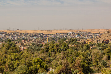Fototapeta na wymiar View of Aswan suburbs, Egypt