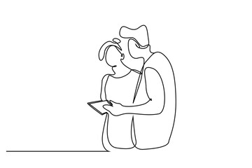 people business professional talk speech to investigate two business people concept
