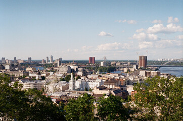 Fototapeta na wymiar A view of downtown Kiev