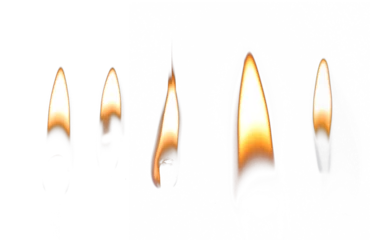 Fototapeten Feuer & Flamme candle or match flame isolated transparent png  © Dualpat
