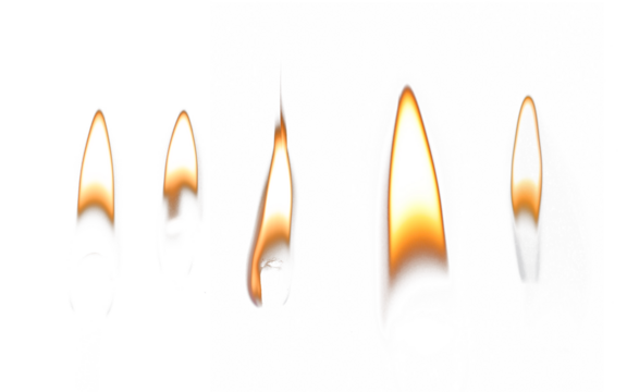 candle or match flame isolated transparent png - Powered by Adobe