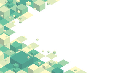 立方体の幾何学的な背景イラスト