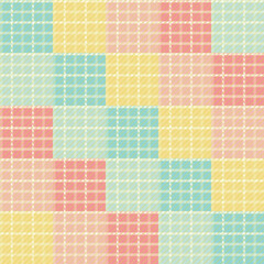 Seamless tartan plaid pattern in summer tone.