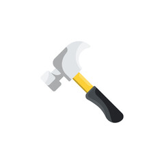 Yellow hammer on isolated background, Vector illustration.