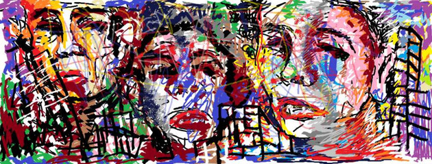 background of squares