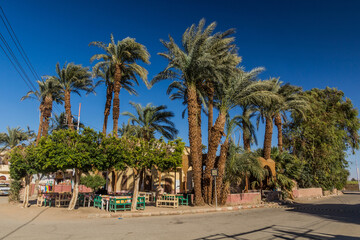 Fototapeta premium Small restaurant at the Theban Necropolis, Egypt