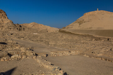Fototapeta na wymiar Deir el-Medina, ancient Egyptian workmen's village near Luxor