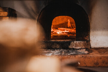 Baking a delicious Italian pizza