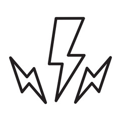 Lightning Icon, Thunder vector illustration