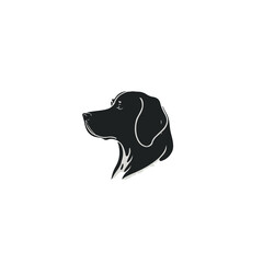 Minimalist Canine Head Vector