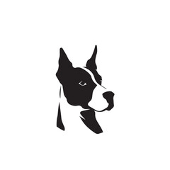 Minimalist Canine Head Vector