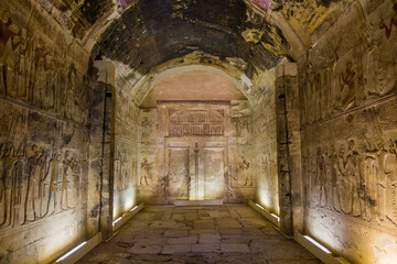 Chamber in the Temple of Seti I (Great Temple of Abydos), Egypt