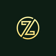 Creative and original letter Z symbol. Vector.