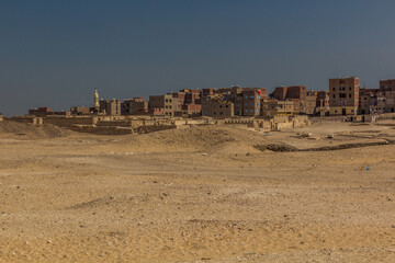 Ramesses II temple and Abydos town, Egypt