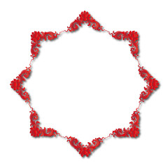 Naklejka premium frames in vintage style with elements of ornament, art, pattern, background, texture
