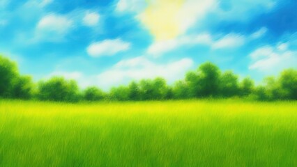 Obraz na płótnie Canvas Flowers fields and blue sky background.