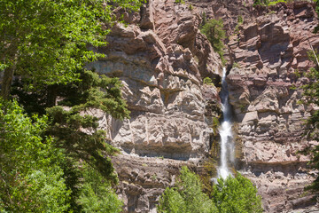 Cascade Falls in Ouray, Colorado.  The Switerland of Colorado.