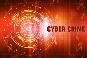 2d illustration abstract Cyber crime

