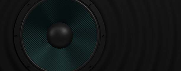 musik soundspeaker as audio equipment - 3D Illustration