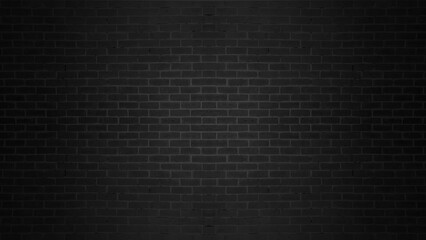 Black brick wall background with light shadow. Black brick wall texture brick surface background wallpaper