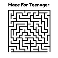 Maze For Teenager