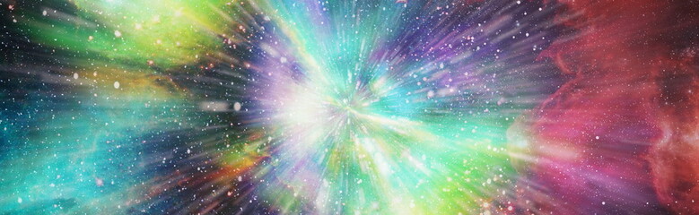 Cosmic art ,multicolor outer space. Star field and nebula in deep space many light years far from...