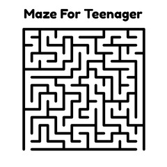 Maze For Teenager