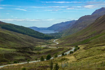 Fototapeta na wymiar Loch Maree from Glen Docherty