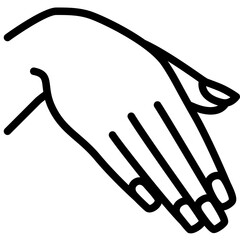 nail salon outline icon