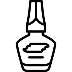 nail polish outline icon