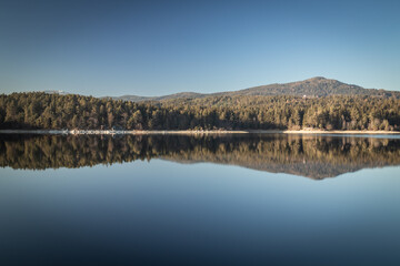 lake in the carinthian mountains.