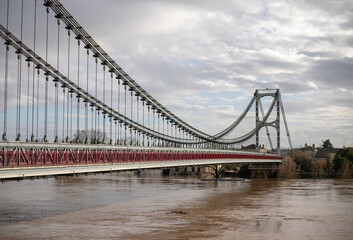 Inondation, débordement de la Garonne en Gironde