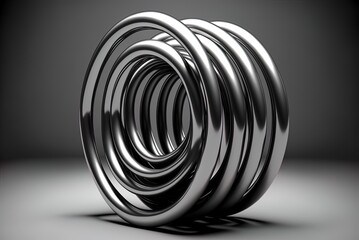 Bed and automobile coil springs made of metal look and feel authentic. Generative AI - obrazy, fototapety, plakaty