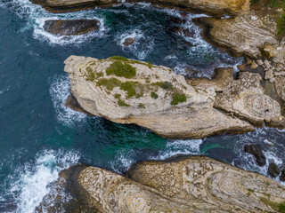 The long exposure photo from the Kerpe Cliffs