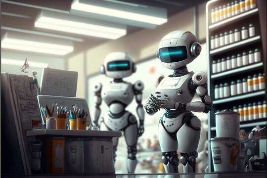 assistant robot that utilizes advanced technology to provide assistance in various tasks. It can be used for activities such as customer service, medical diagnosis, and home automation generative ai