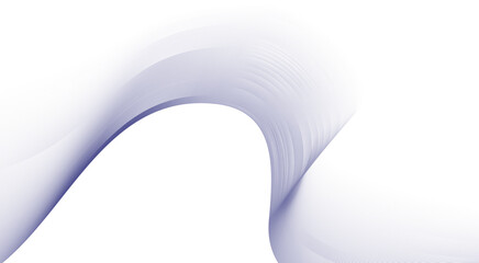 Wave line background with smooth shape. Beautiful wavy line on a white background. Horizontal banner template. Abstract futuristic template. Chrome technological wallpaper.