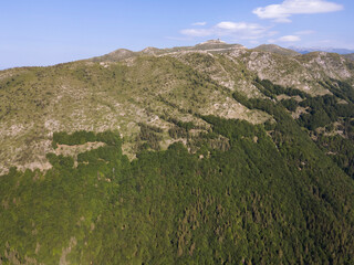 Fototapeta na wymiar Aerial view of Popovi Livadi Area, Pirin Mountain, Bulgaria