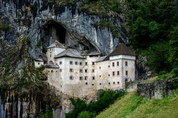 predjama castle in the mountains