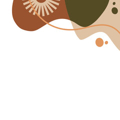 abstract fluid graphic element for ornament or decoration corner border and header background