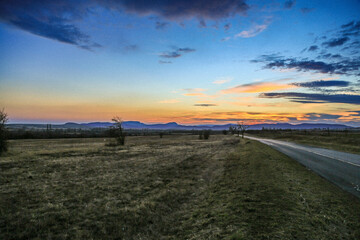 Sunset in the Balaton Uplands
