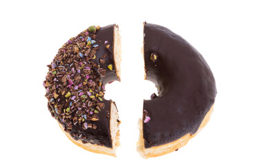 donuts in glaze isolated