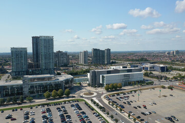 Aerial cityscape of Mississauga, Ontario, Canada