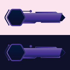 modern lower third banner news bar