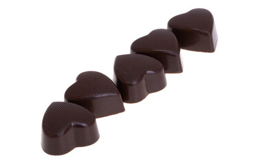 chocolate candies isolated