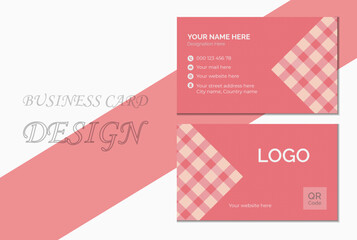 Fototapeta premium Set of modern business card print templates. Business Card Template. Creative and Clean Business Card Template. Minimalist Business Card Template. 