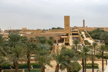 A view of Bujairi Terrace and Mosque of Mohammed bin Abdul Wahab from Al-Turaif UNESCO World...