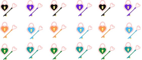 pattern with colorful balloons