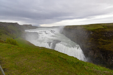 Gullfoss waterfalls in Iceland.